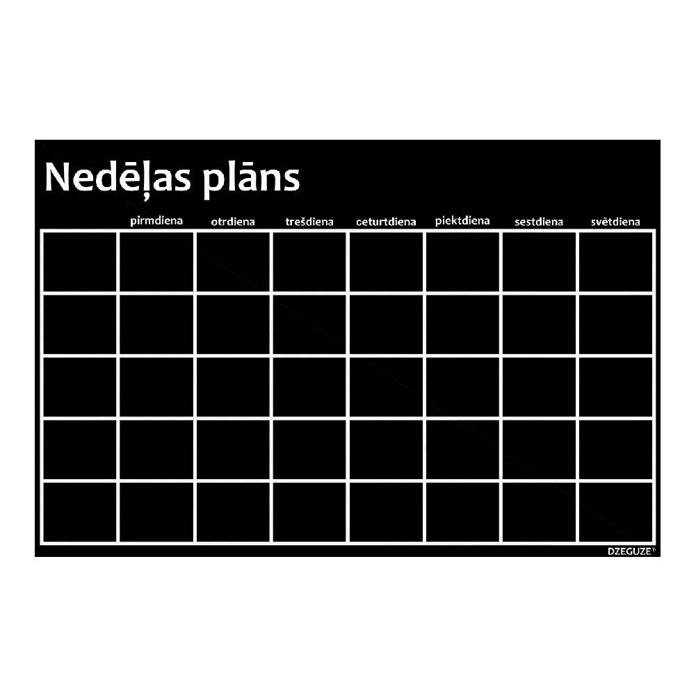"Week Plan" sticker